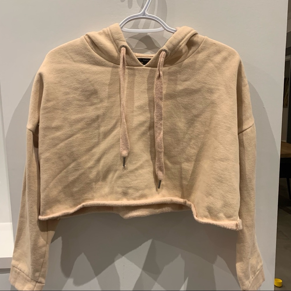 forever 21 cropped hoodie